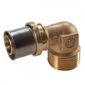 Угольник 90° Giacomini RM127 26x3 мм - 3/4 НР латунь RM127Y049