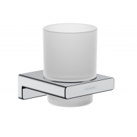 Стакан с держателем Hansgrohe AddStoris 81x91x94 мм хром 41749000