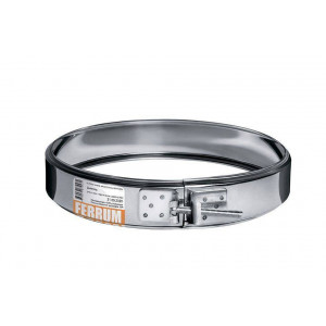 Хомут обжимной Ferrum Ф197 мм для сэндвича сталь AISI 430 0.5 мм f4913 Хомут обжимной Ferrum Ф197 мм для сэндвича сталь AISI 430 0.5 мм f4913