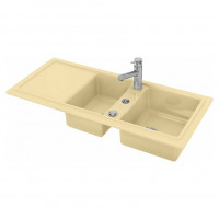 Кухонная мойка Duravit Cassia 116х51 см встраиваемая бежевая 7513111900