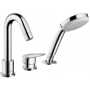 Смеситель для ванны Hansgrohe Logis на 3 отверстия комплект 71313000/13439180 Смеситель для ванны Hansgrohe Logis на 3 отверстия комплект 71313000/13439180