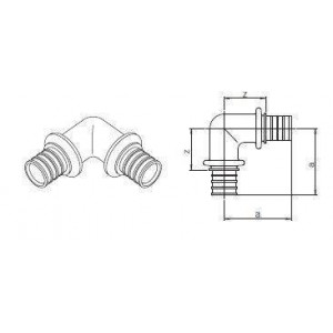 Угольник 90° REHAU RAUTITAN 32x4.4 мм 13129881001 Угольник 90° REHAU RAUTITAN 32x4.4 мм 13129881001