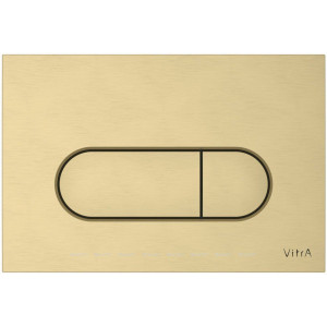 Панель смыва VitrA Root Round шлифованное золото 740-2225 Панель смыва VitrA Root Round шлифованное золото 740-2225
