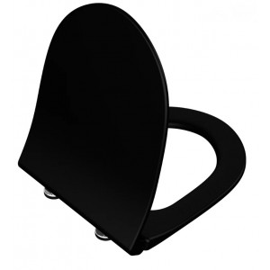 Сиденье для унитаза VitrA Sento дюропласт микролифт матовый черный 120-483-009