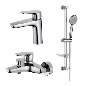 Набор смесителей AQUATEK БЕТТА Set 3 в 1 (AQ1110CR+AQ1140CR+AQ2013CR) хром AQ1130CR