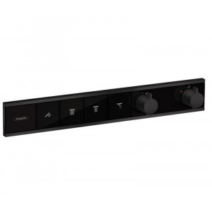Термостат Hansgrohe RainSelect для 4 потребителей внешняя часть Matt Black 15382670