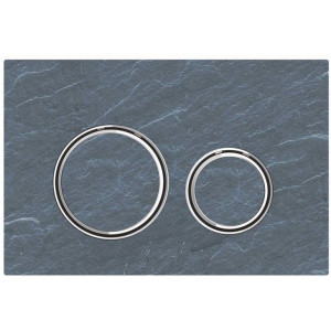 Клавиша смыва Geberit Sigma21 двойная сланец Mustang/хром 115.884.JM.1