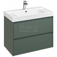 Тумба под раковину Roca Ona подвесная 2 ящика 785x450x565 мм зеленый матовый A857630513