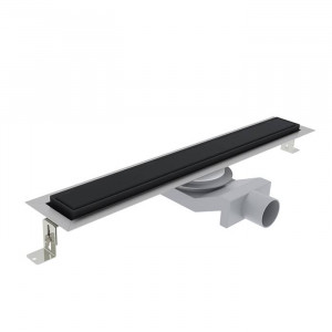 Трап душевой Plumberia Selection PS IN-TILE 6x90 см комбинированный затвор черный матовый PST90NO Трап душевой Plumberia Selection PS IN-TILE 6x90 см комбинированный затвор черный матовый PST90NO
