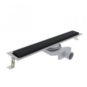 Трап душевой Plumberia Selection PS IN-TILE 6x70 см комбинированный затвор черный матовый PST70NO Трап душевой Plumberia Selection PS IN-TILE 6x70 см комбинированный затвор черный матовый PST70NO