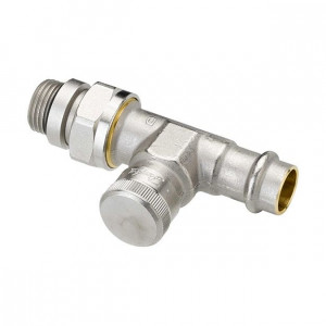 Клапан запорный радиаторный прямой Danfoss RLV-15 Press 1/2 PN 10 003L1824 Клапан запорный радиаторный прямой Danfoss RLV-15 Press 1/2 PN 10 003L1824