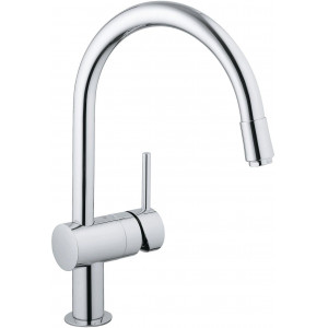 Смеситель для кухонной мойки GROHE Minta с выдвижным изливом хром 32918000