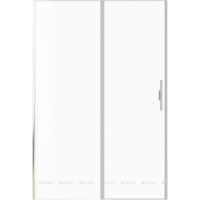 Душевая дверь Allen Brau Priority 1400 мм стекло Optiwhite брашированный алюминий 3.31035.BA