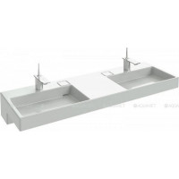 Раковина-столешница Jacob Delafon TERRACE двойная с LED-подсветкой 150х49 см белая EXA9112-00