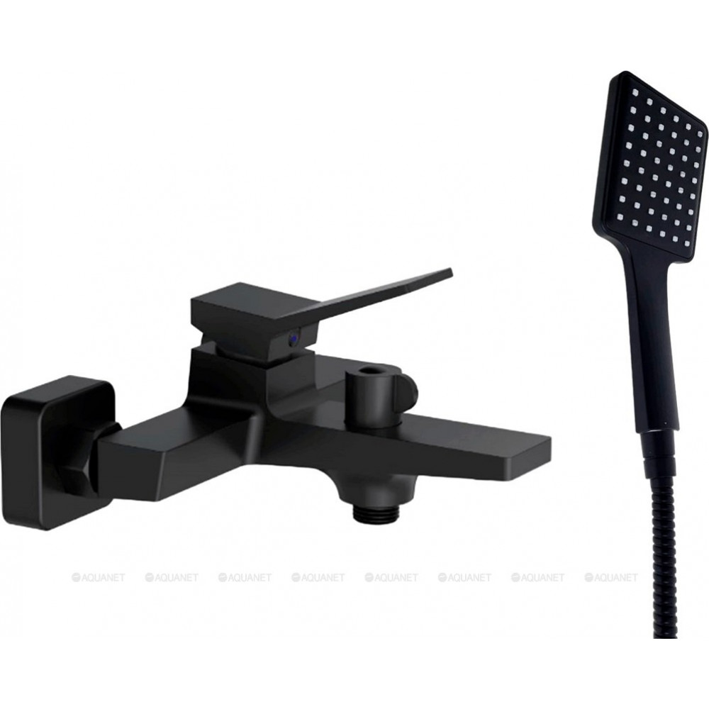 Смеситель для ванны Haiba с коротким изливом черный HB60818-7