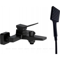 Смеситель для ванны Haiba с коротким изливом черный HB60818-7