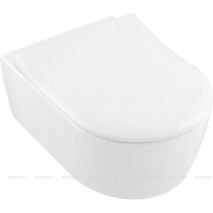 Унитаз подвесной Villeroy & Boch Avento 370x530 мм с сиденьем 5656 RS 01 Унитаз подвесной Villeroy & Boch Avento 370x530 мм с сиденьем 5656 RS 01