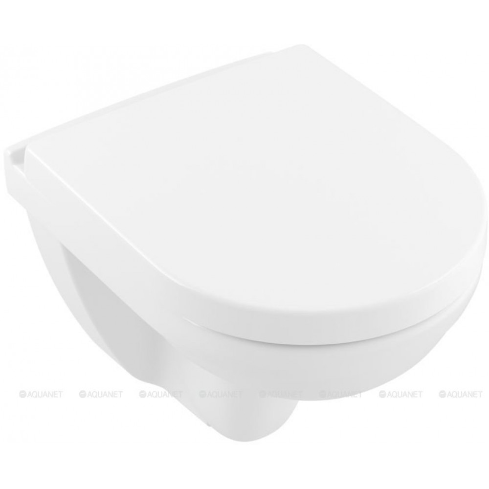 Унитаз подвесной Villeroy & Boch ONovo Compact 360х490 мм с сиденьем 5688HR01