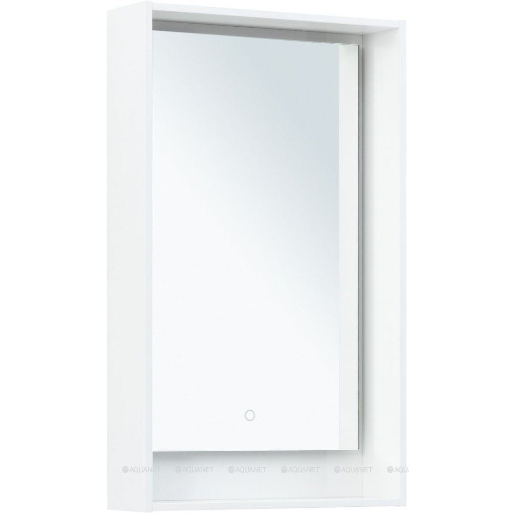 Зеркало Aquanet Милан 50 LED белый глянец 00336390