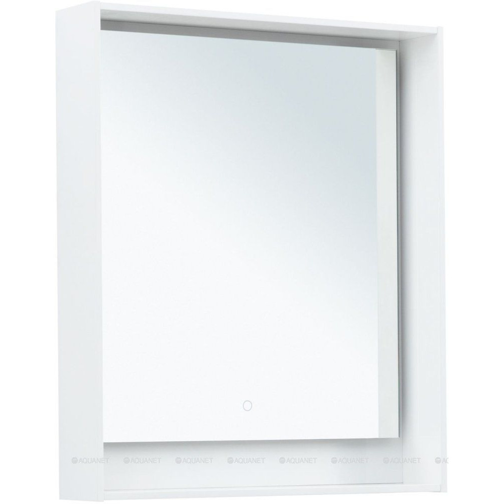 Зеркало Aquanet Милан 70 LED белый глянец 00336391