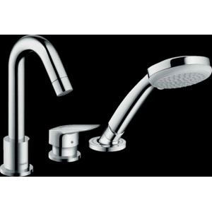 Смеситель для ванны Hansgrohe Logis на 3 отверстия комплект 71310000/13437180 Смеситель для ванны Hansgrohe Logis на 3 отверстия комплект 71310000/13437180