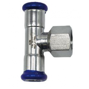 Тройник Comisa Inox-Press 22х1/2х22 мм ВР нержавеющая сталь SS542060406 Тройник Comisa Inox-Press 22х1/2х22 мм ВР нержавеющая сталь SS542060406