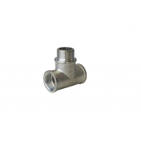 Тройник равнопроходной Metalit TIN PLATED ВНВ 3/4 латунь луженый EBF0834T