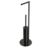 Стойка напольная с держателем туалетной бумаги и ершиком Colombo Design Mini PVD графит B4018.GM