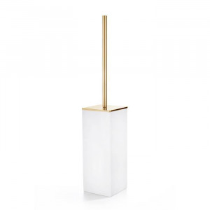 Ершик для туалета напольный 3SC Mood White композит Solid Surface белый матовый/золото 24к MW17AGD Ершик для туалета напольный 3SC Mood White композит Solid Surface белый матовый/золото 24к MW17AGD