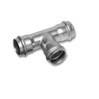 Тройник Sanha NiroPress AISI304L пресс 35x22x35 мм 6911303522353