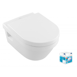 Унитаз подвесной Villeroy & Boch Architectura 370х530х330 мм альпийский белый 5684HR01 Унитаз подвесной Villeroy & Boch Architectura 370х530х330 мм альпийский белый 5684HR01