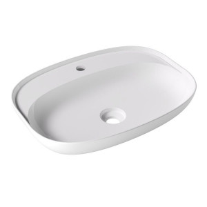 Раковина Ceramica Alice FORM Oval 60x45х12 см Plan накладная белый глянцевый 22460101