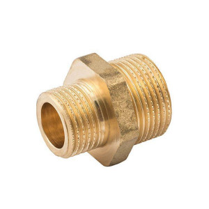 Ниппель переходной Metalit 1/4 x 3/8 НН латунь EBF291438 Ниппель переходной Metalit 1/4 x 3/8 НН латунь EBF291438