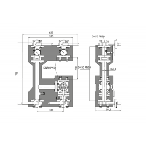 Насосная группа смесительная фланцевая Huch EnTEC DN50 PN10 без насоса EFG50020 Насосная группа смесительная фланцевая Huch EnTEC DN50 PN10 без насоса EFG50020