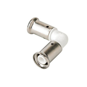 Угольник 90° пресс PVDF HENCO 16x16 1PKW-1616 Угольник 90° пресс PVDF HENCO 16x16 1PKW-1616