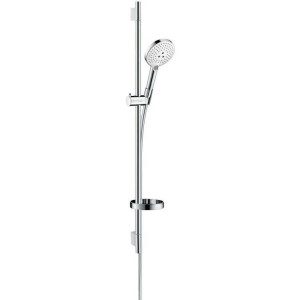 Душевой набор Hansgrohe Raindance Select S 120 3jet со штангой 90 см и мыльницей белый/хром 26631400 Душевой набор Hansgrohe Raindance Select S 120 3jet со штангой 90 см и мыльницей белый/хром 26631400