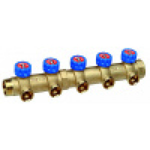 Коллектор регулирующий FAR Multifar 1 1/4 НР-ВР 4 отвода M33x1.5 FK 3827 C11404