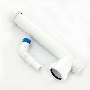 Отводная труба McAlpine 90° 1 1/2 x 40 мм 255 мм с адаптером для бытовой техники HC12-40CWM Отводная труба McAlpine 90° 1 1/2 x 40 мм 255 мм с адаптером для бытовой техники HC12-40CWM