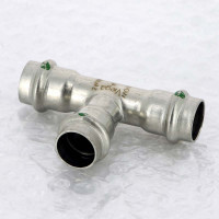 Тройник пресс Viega Sanpress Inox 18 мм нержавеющая сталь 435868