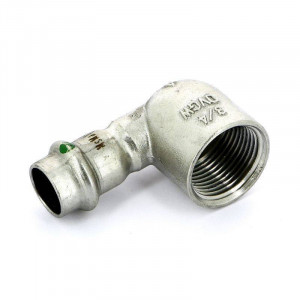 Угол 90° пресс-В компактный нержавеющая сталь Viega Sanpress Inox 15х3/4 436988 Угол 90° пресс-В компактный нержавеющая сталь Viega Sanpress Inox 15х3/4 436988