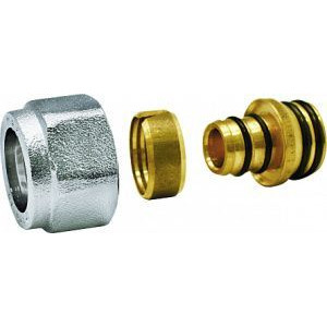 Соединитель обжимной Kromwell для металлопластиковых труб 16x2.0-1/2 EU.ST3273035 16x2x12_k Соединитель обжимной Kromwell для металлопластиковых труб 16x2.0-1/2 EU.ST3273035 16x2x12_k