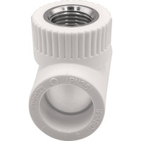 Тройник комбинированный THERMOLIGHT PP-R 25х1/2х25 мм ВР белый НС-1620586