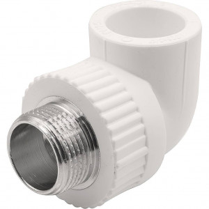 Угольник комбинированный PP-R THERMOLIGHT 25x3/4 НР белый 1620678 Угольник комбинированный PP-R THERMOLIGHT 25x3/4 НР белый 1620678