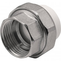 Муфта комбинированная разъемная THERMOLIGHT PP-R ВР 25х1 белая НС-1620519