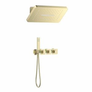 Душевая система встроенная с термостатом Timo Petruma SX-5249/17SM золото матовое SX-5249/17SM Душевая система встроенная с термостатом Timo Petruma SX-5249/17SM золото матовое SX-5249/17SM