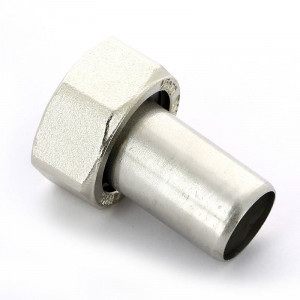 Муфта пресс Viega Sanpress Inox с накидной гайкой 28х1 нержавеющая сталь 437633
