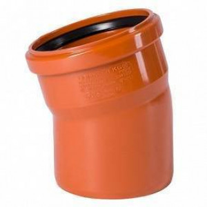 Отвод Ostendorf KGB 15° 160 мм PVC 222200 Отвод Ostendorf KGB 15° 160 мм PVC 222200