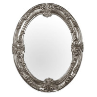 Зеркало в раме Tiffany World 86х106 см глянцевое серебро TW03784arg.brillante