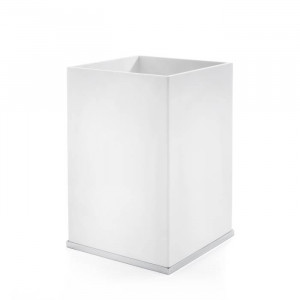 Ведро без крышки 3SC Mood Deluxe White 20х30х20 см белый матовый/хром MDW65ASL