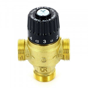 Клапан термосмесительный Uni-Fitt 3/4 30-65 °C смешение в центр 353G2230